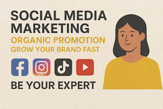 be your expert social media marketing and organic promotion