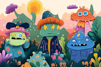 draw amazing cartoon doodle art and character illustrations