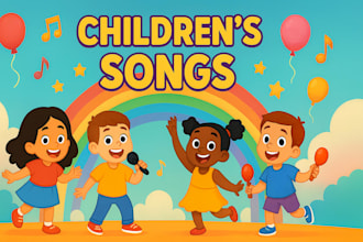 sing children song kid music nursery rhyme ai kids song pop female songwriter