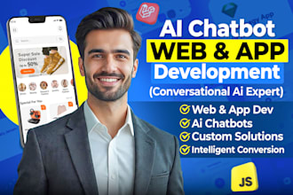 develop full stack ai website, saas website and ai agent chatbot
