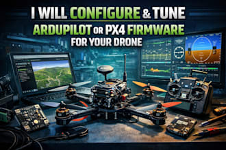 configure and tune ardupilot or px4 firmware for your drone