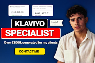 be your klaviyo email marketing specialist