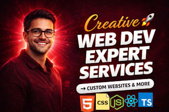 develop a professional react or nextjs website web app backend app