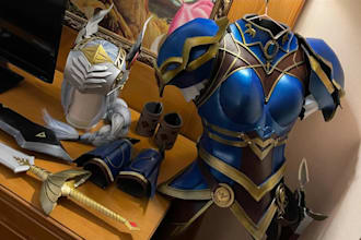 make custom cosplay weapons fabric outfits cosplay convevtion 3d mask for print