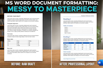 professionally format and design your ms word documents