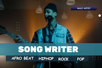 write custom lyrics, catchy hooks and emotional songs as your songwriter