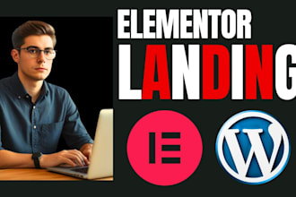 design elementor landing or sales page with elementor pro