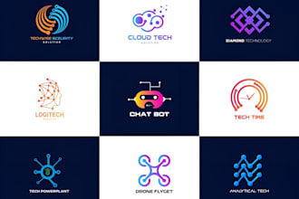do modern startup software crypto cyber security application and technology logo