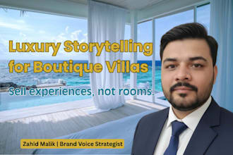 craft luxury storytelling copy for your boutique villa or private stay