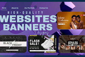 design high converting shopify website banner, hero image, slider and header