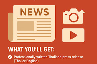 do thailand press release writing publish PR on entertainment magazine, outlets