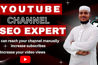 be your professional  you tube channel setup and SEO expert