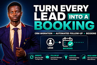 real estate hvac crm migration lead follow up med spa lead bookings automation