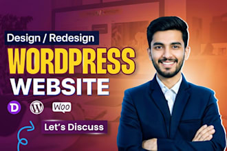 create worpress website, wordpress divi and blog website as divi expert