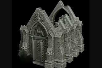 do 3d sculpting for terrain model,fantasy rpg terrain, castle,printable 3d house