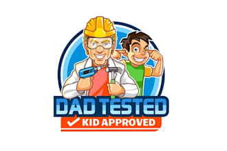 design mascot dad and sons toy logo