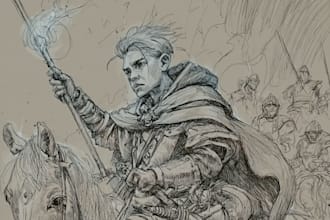 draw character design in sketch