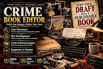 professionally edit your crime thriller book