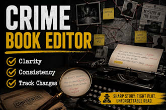 professionally edit and proofread your crime thriller novel