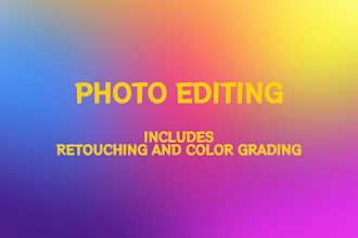 retouch and color grade your photos