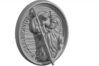 sculpt custom 3d wall relief,medallion,bas relief,artcam,3d engraving,cnc design