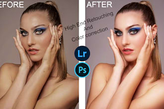 professional photo retouching and portrait editing in photoshop