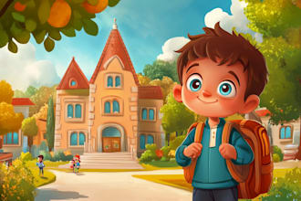 design children story book illustration