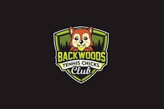 design express backwoods tennis chicks club logo