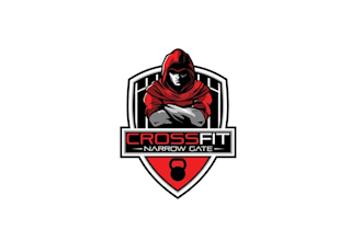 design powerful fitness crossfit gym logo