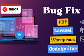 fix PHP laravel wordpress and codeigniter issues errors and problems solving