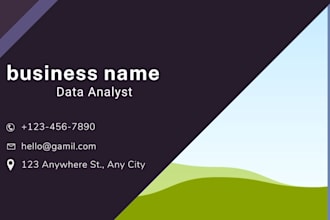 design a professional and modern business card