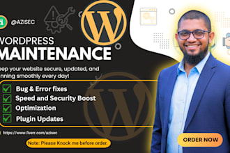 complete wordpress website maintenance and support