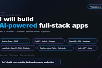 build ai powered full stack apps with next js and fastapi