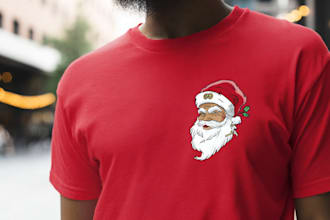 trendy t shirt design christmas holiday