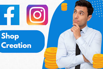 setup facebook shop and instagram shop for you