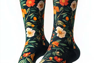 draw unique socks design