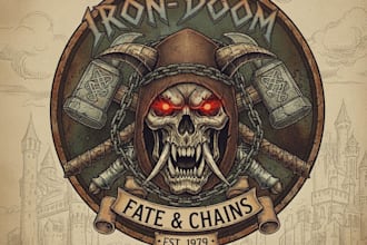 design a punk thrash crossover logo