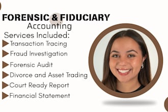 perform litigation forensic accounting, fraud investigation, asset tracing legal