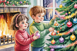 create kids storybook illustrations for KDP