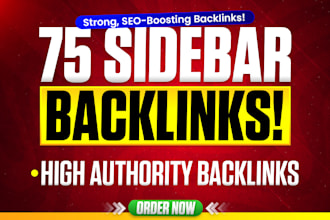 do 75 homepage blogroll sidebar on high quality backlinks
