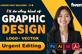do graphic design, flyers, vector, logo editing