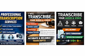 transcribe your audio and videos