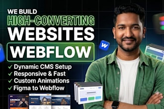 design, develop, copy or clone your webflow website as a webflow expert
