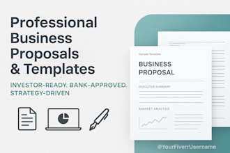 create a professional business proposal or company profile template
