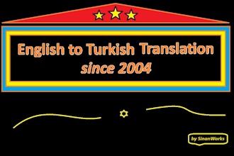 professional en to tr and tr to en translation and proofreading 3000 wordsperday