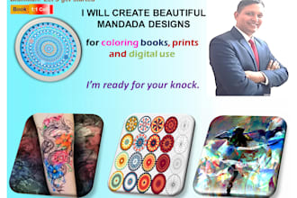 create detailed sacred geometry and spiritual mandala logo designs for you