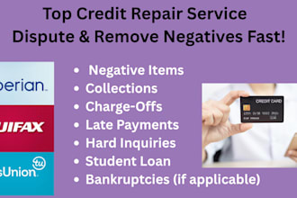 guide you to remove negative items from credit report