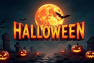 create stlylish and scary halloween art