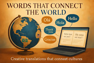 sua tradutora para 3 idiomas