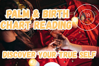 read your palm and birth chart to reveal personality insights
